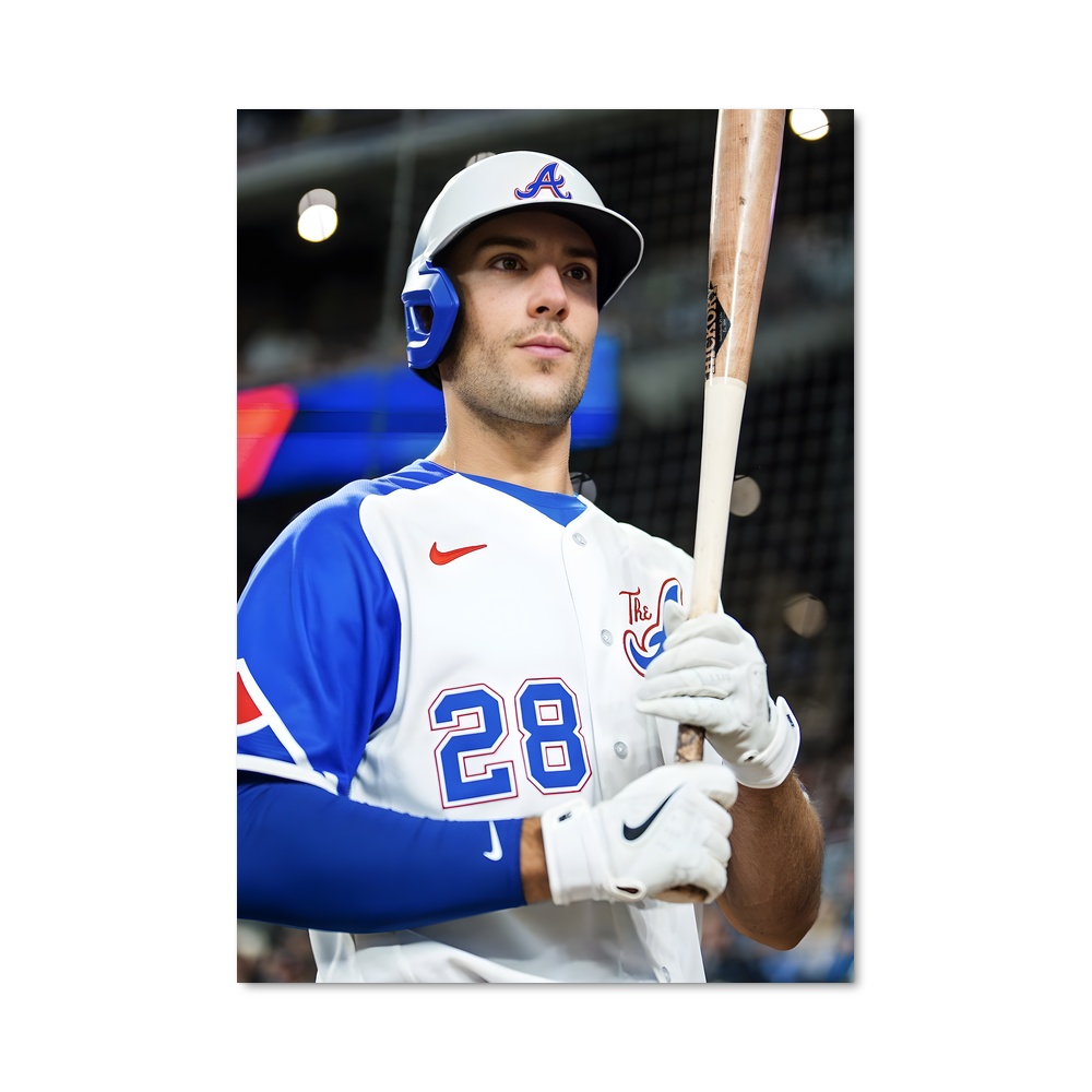 Poster Matt olson batteur – affiche Baseball